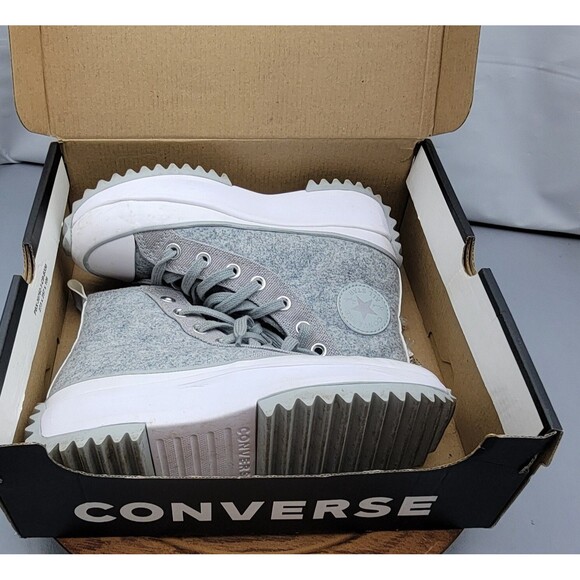 Converse Run Star Hike High Black Ice Ash Stone Women’s 5.5 / Men’s 4 - Picture 13 of 16